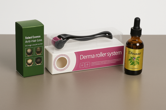 Derma Roller System + Disaar Hair Rejuvenation Anti Hair Loss Oil