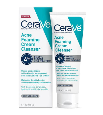 Acne Foaming Cream Cleanser – Gentle Acne Treatment