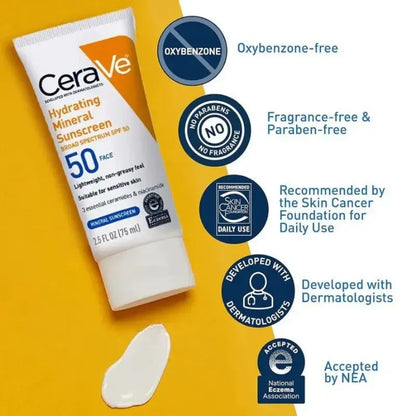 CeraVe 4 in 1 Skincare Kit – Cleanser, Moisturizer, Sunscreen & Hydration