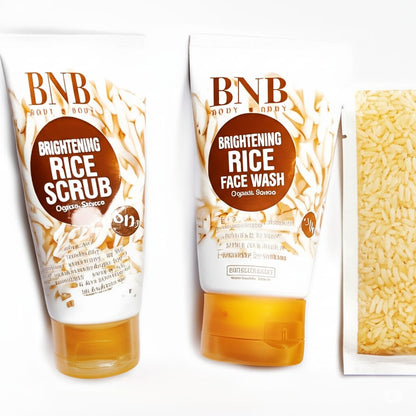 BNB Rice Brightening Glow Kit – 3-Step Skincare Set