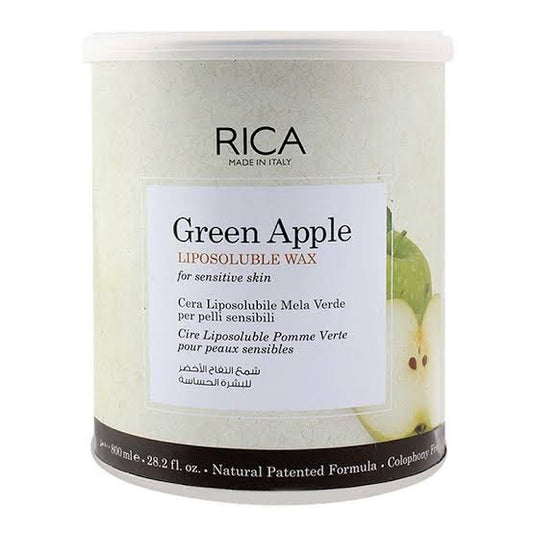 RICA Green Apple Liposoluble Wax for Sensitive Skin - 800ml