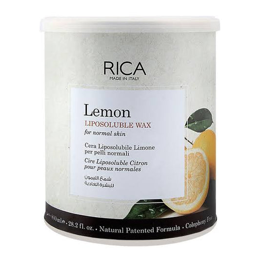 RICA Lemon Liposoluble Wax – 800ml (For Normal Skin)