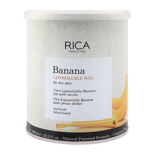 RICA Banana Liposoluble Wax for Dry Skin - 800ml