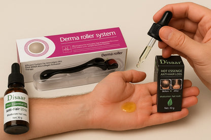 Disaar Hair Growth Serum with Derma Roller - Anti-Hair Loss
